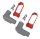 MSD spark plug boot retainers, pair (ES)