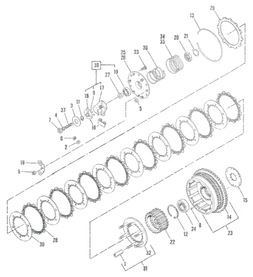 Clutch Drum with Ring Gear XL81-e84 (ES)