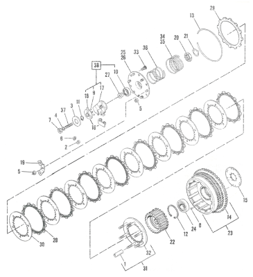 Clutch drum kick/electric XL71-80 (ES)