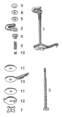 Nut, adjusting #2785-30 (ES)