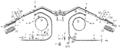Handlebar Standard off-set Black (ES)