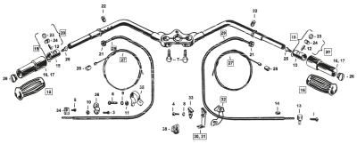 Handlebar Buckhorn offset Black (ES)