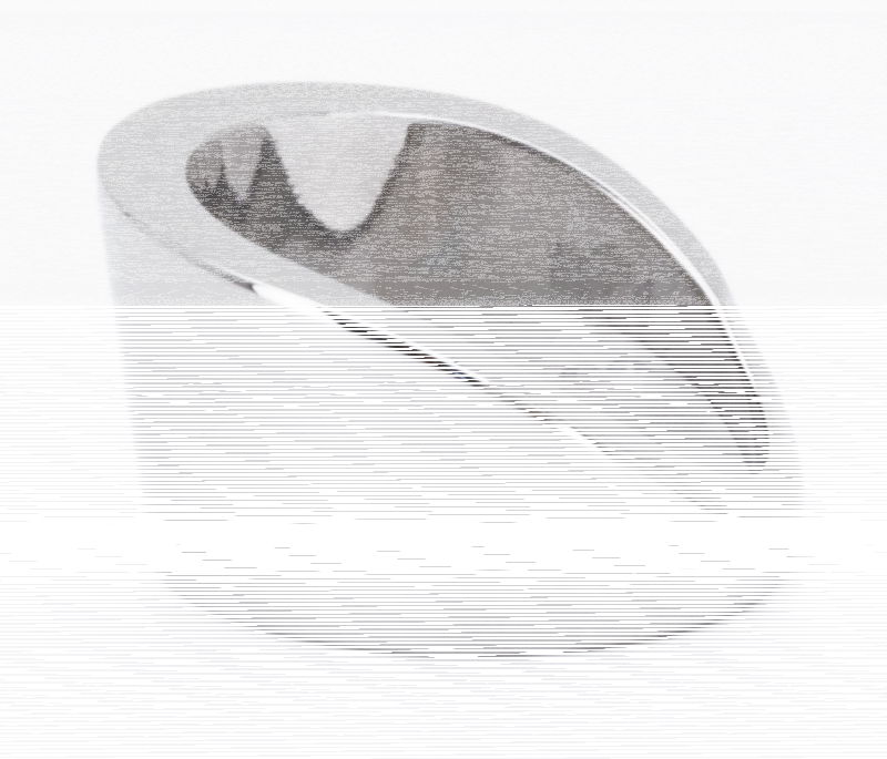 PM Fat bar spacer LH/RH Hydro chrome (ES)