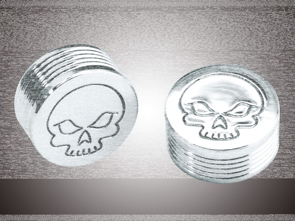 Hex Bolt cap 5/16" Flame design (ES)
