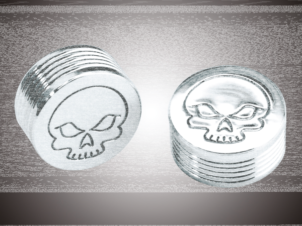 Allen Bolt cap 5/16" Skull design (ES)