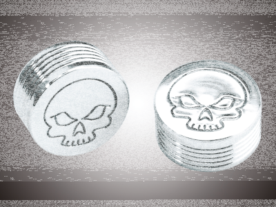 Allen Bolt cap 5/16" Skull design (ES)