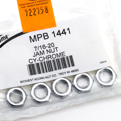 5Pck Jam Nut 7/16-20, UNF (ES)