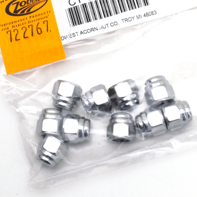 10Pck 5/16-18 Flat Top Acorn Nut (ES)