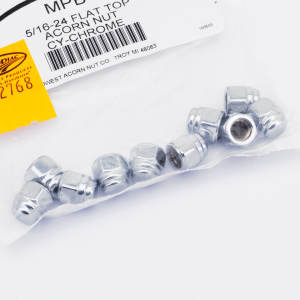10Pck 5/16-24 Flat Top Acorn Nut (ES)