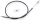 Black clutch cable 38618-68+8" L=57" (ES)