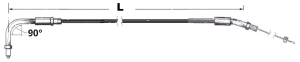 ClearCoat throttle HS40 BT96 LN=44" (ES)