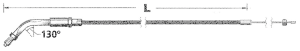 CC Braided Idle E+G 81-95 LN=48" 135° (ES)