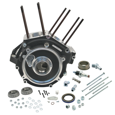 S&S Crankcase assy BT84-91 black (ES)