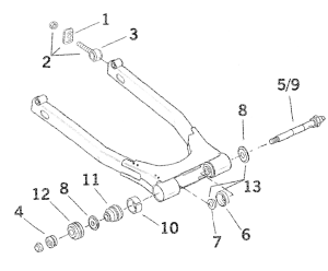 SWINGARM PIVOT (ES)