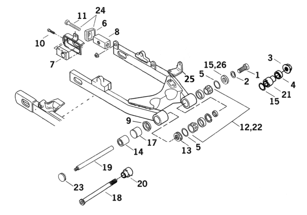 10pck GHDP HOLEPLUG SWINGARM FXD S (ES)