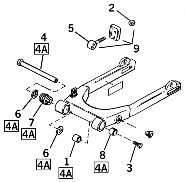 GZP REPLACEMENT SWINGARM BUSHING (ES)