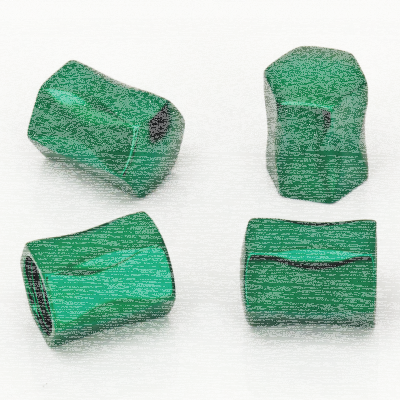 4Pck Nugget Design Valve Stem Cap Green (ES)