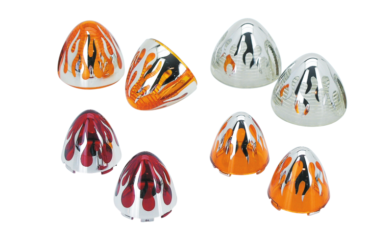 Flame bullet lenses Amber rear FL-style (ES)