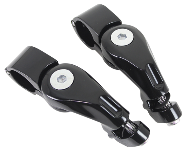 Adj. Peg mounts Angled 2.5" Short Black (ES)