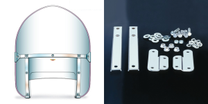 Beaded H-Duty 49-59 style clear (ES)
