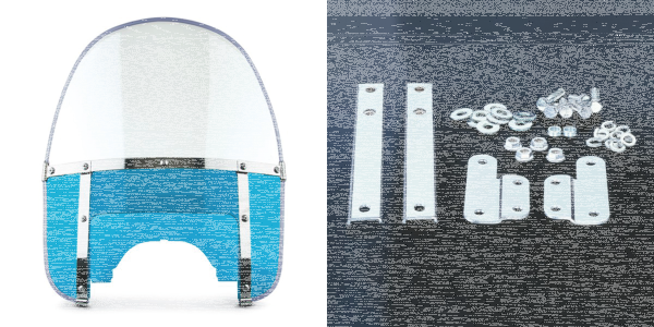 Beaded H-Duty round top/notched blue (ES)