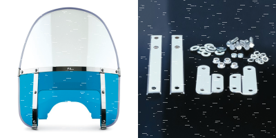 Beaded H-Duty round top/notched blue (ES)