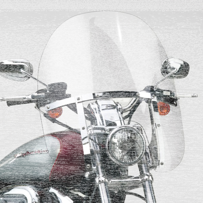 Switchblade 2-up windscreen clear N21117 (ES)