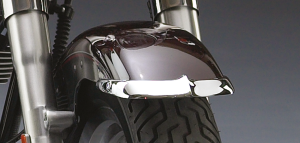 Nat.Cycle Chr fendertip FLSTF Front 2Pce (ES)