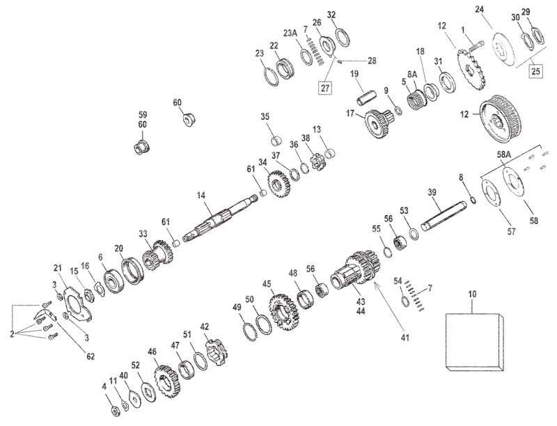 Countershaft BT36-e76 #35612-36 (ES)