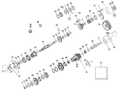 Countershaft 3&4th cluster gear (ES)