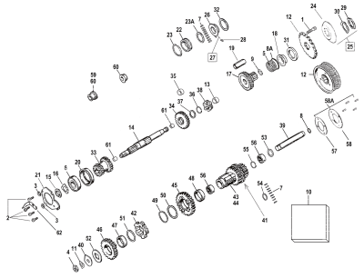 Countershaft 3&4th cluster gear (ES)