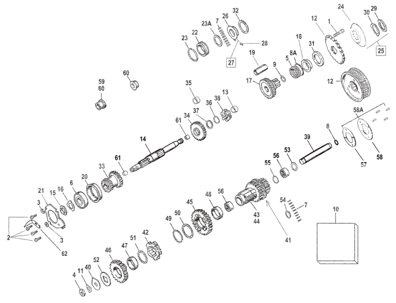 Bushing, transmission main shaft (ES)