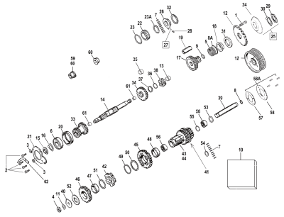 Bushing, transmission main shaft (ES)