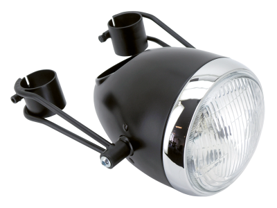 Black Vintage sidemount headlight 5.75" (ES)