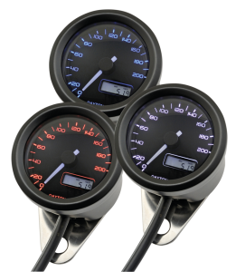 Velona 48mm 200kmh 3 colour speedo blk (ES)