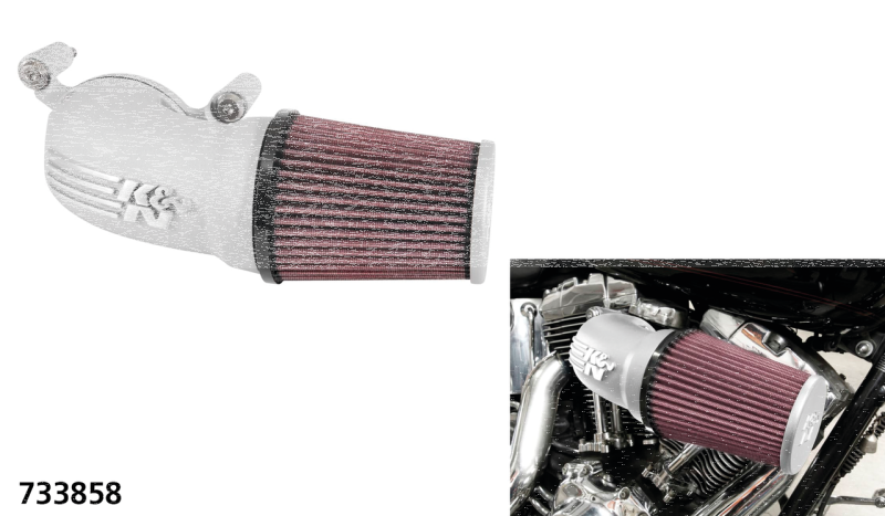 K&N Deluxe AirCharger Silver TC08-17 TBW (ES)