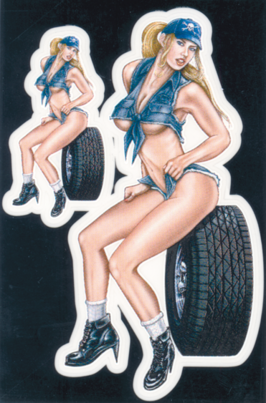 Mini Decal Mechanic Babe (ES)