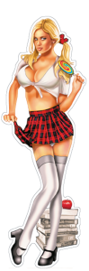 Mini Decal School Babe (ES)