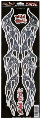 Skull Flame L&R white trim 15.37"x5.43" (ES)