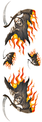 Flaming Reaper decal set (ES)