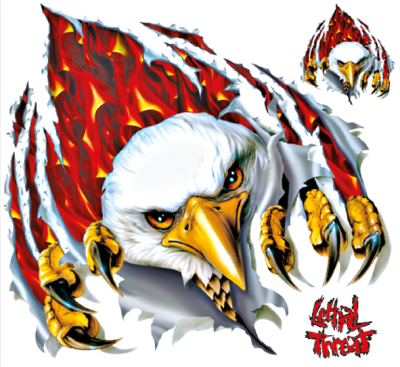 RIP FLAME EAGLE LG 11,5"X11,75"
