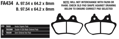 EBC-HH F*ST06-07 RR brake pads (ES)