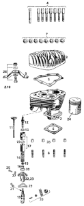 Tappet Guides +235-30 SV30-73 UL37-39 (ES)