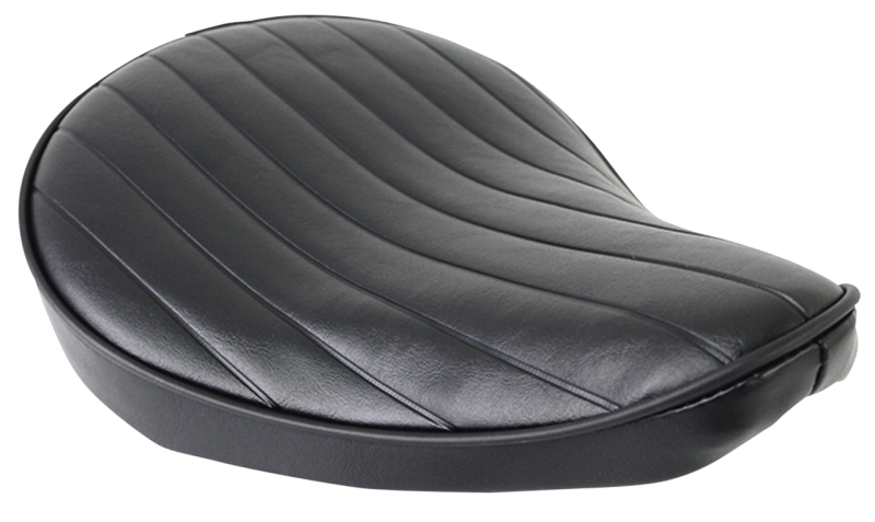 Tuck & Roll Solo Seat Small Black Vinyl (ES)