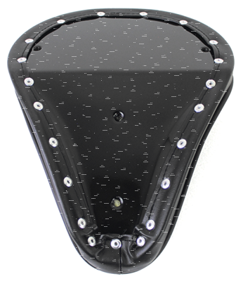 Tuck & Roll Solo Seat Small Black Vinyl (ES)