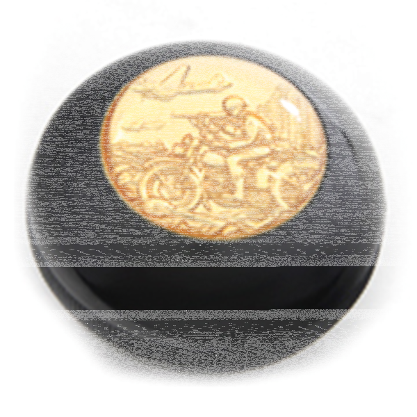 Gold Army Shifter Knob 3/8" Thread (ES)