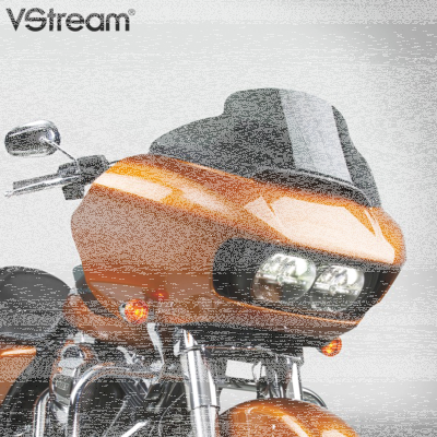 V-Stream 9" windscreen FLTR15-UP dark (ES)