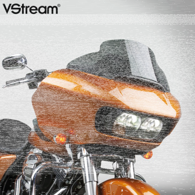 V-Stream 9" windscreen FLTR15-UP dark (ES)