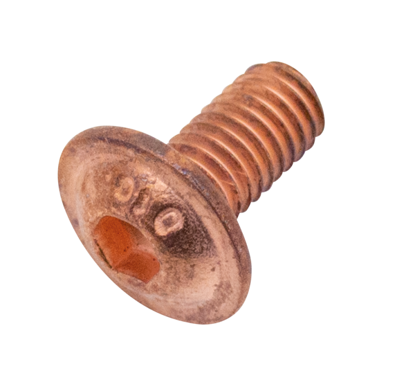 Copper flanged sckt button hd scrw M6x12 (ES)