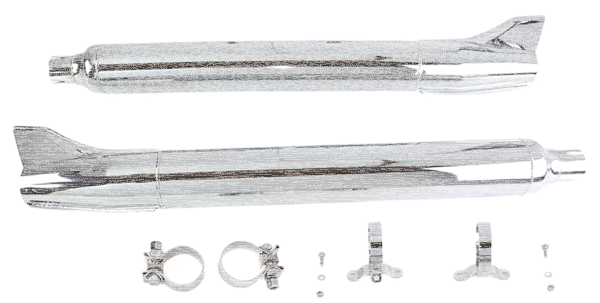 1961 Style Fishtails Chrome FLT95-17 (ES)